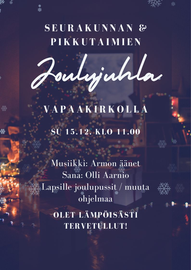 Seurakunnan joulujuhla