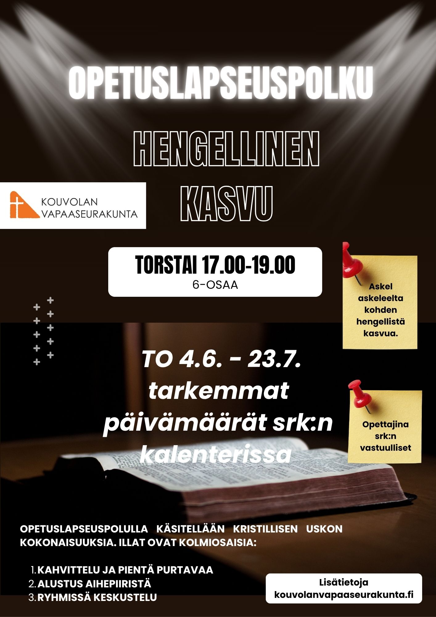 Askel askeleelta kohden hengellistä kasvua 6.osaa – Opetuslapseus polku